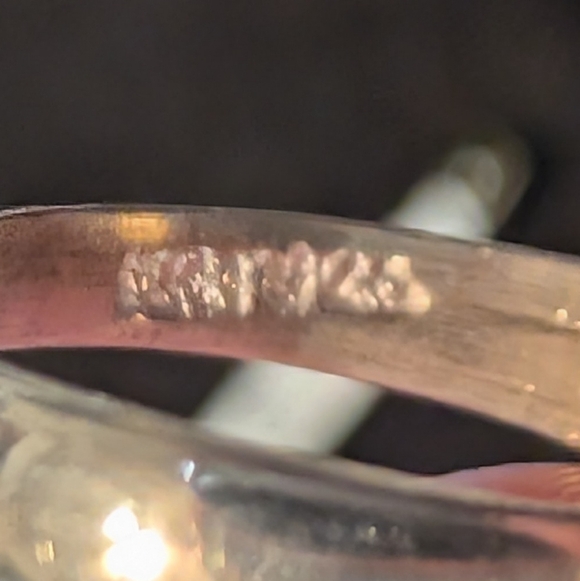 Beautiful Genuine Solid 925 Sterling Silver Ring Natural Labradorite Ring Size 6 - Picture 12 of 13